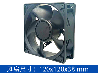 健策 JENTECH JC12038B24U-1 轴流风扇 24V 超大风量高静压超充桩散热风扇