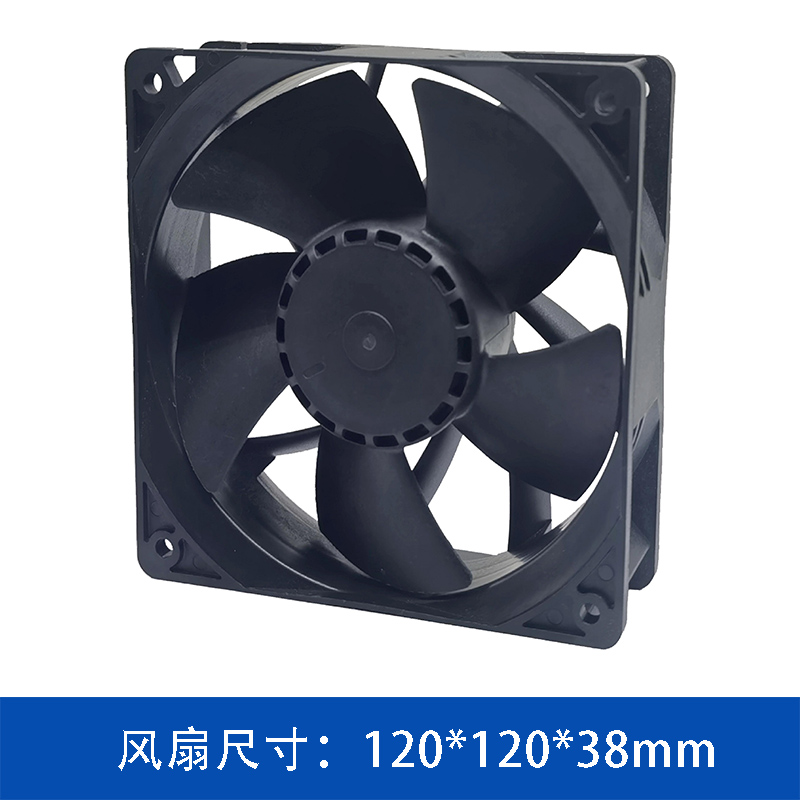 健策 JENTECH JC12038B48U-2 轴流风扇 48V 旗舰高转速高静压充电桩储能散热风