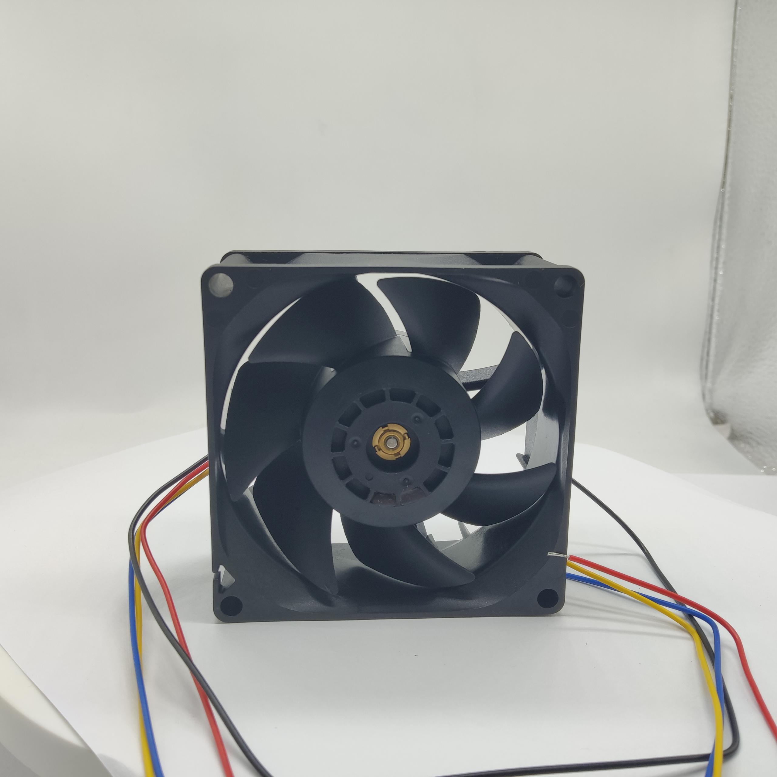 JC8038B24L-2 80×80×38mm低噪高可靠散热风扇 24V充电桩电源模块散热方案